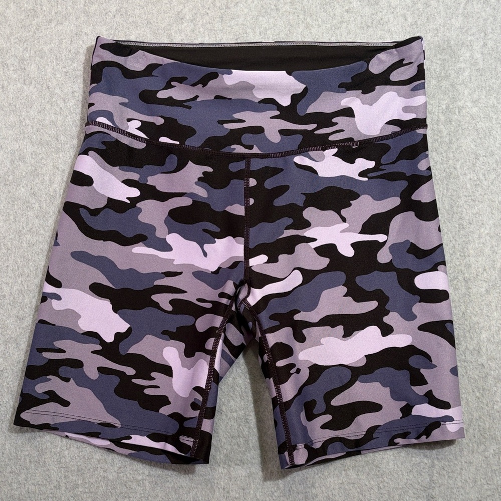 Calvin Klein Performance Camouflage Leggings - Black and Lavender